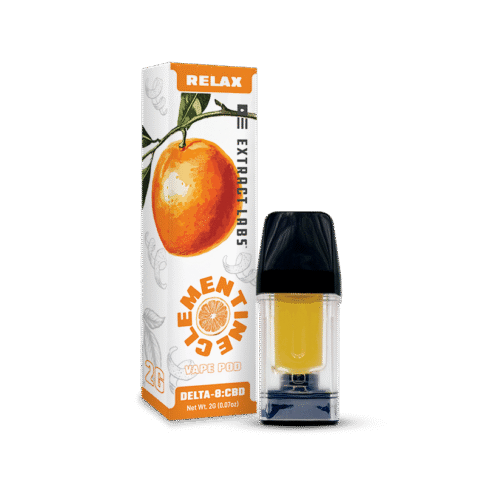 Clementine Vape Pod | Relax | 12 Pack