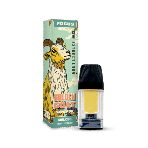 Golden Goat Vape Pod | Focus | 12 Pack
