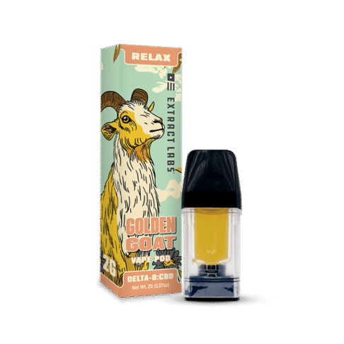 Golden Goat Vape Pod | Relax | 12 Pack